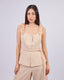 Beige Blossom Top