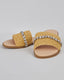 Beige Flat Woven Sandal