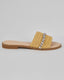 Beige Flat Woven Sandal