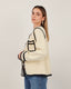 Cream Tweed Jacket With Black Edges