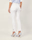 White denim pants with floral