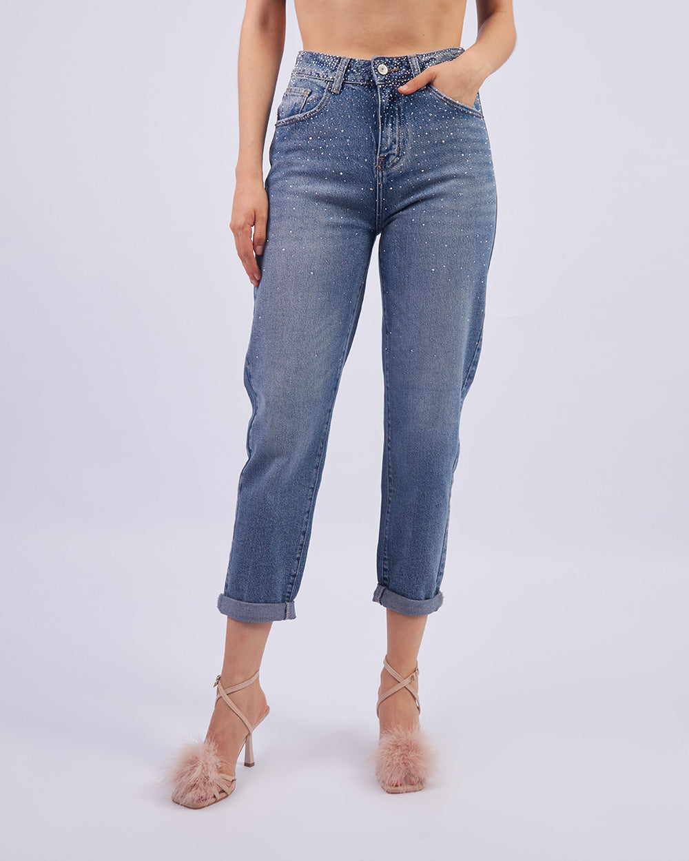 Celeste Bloom Shimmer Jeans