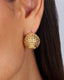 Gold Sphere Earrings