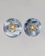 Blue Mother-Of-Pearl Flower Earrings