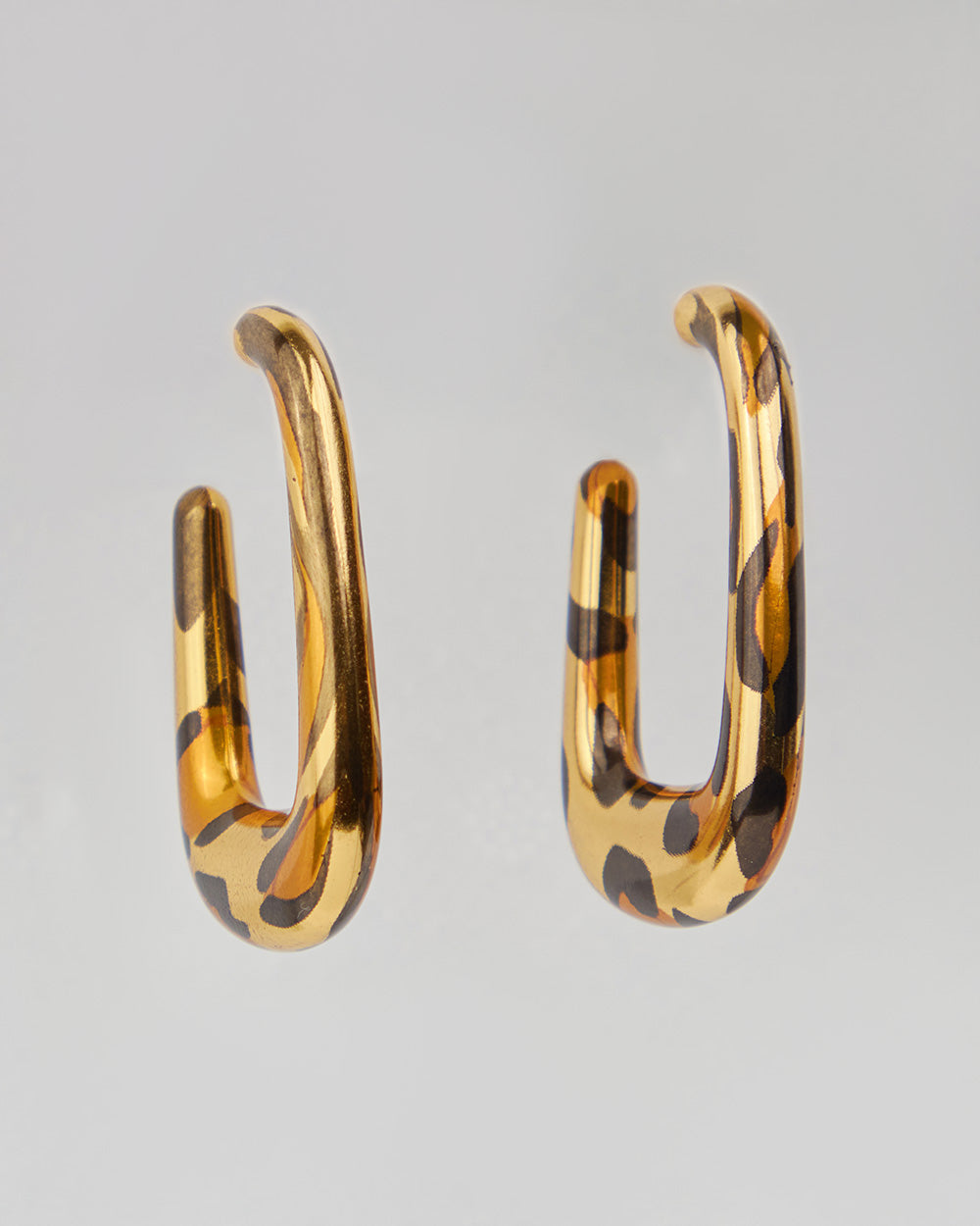 Square Animal Print Earrings