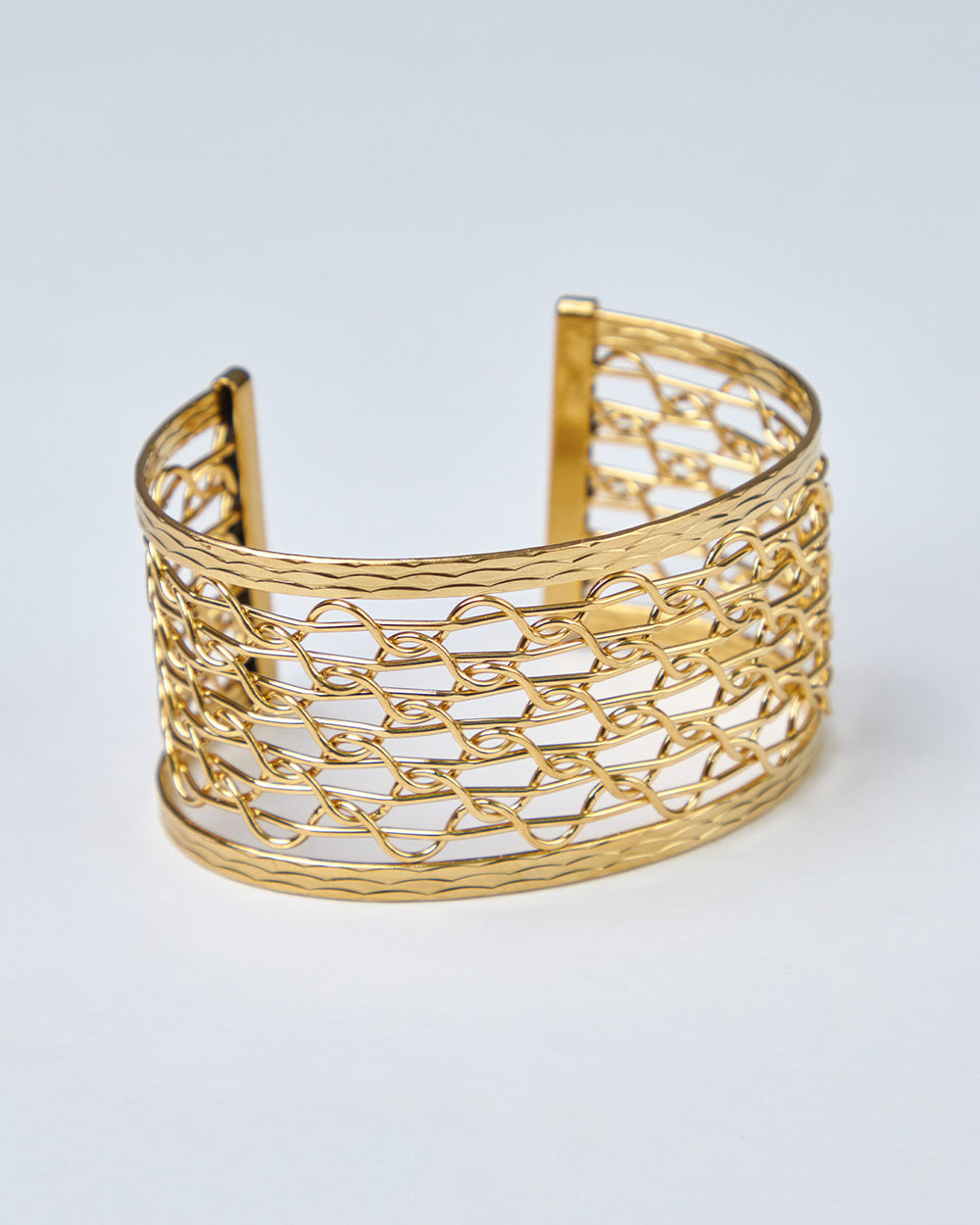 Wide Gold Bracelet