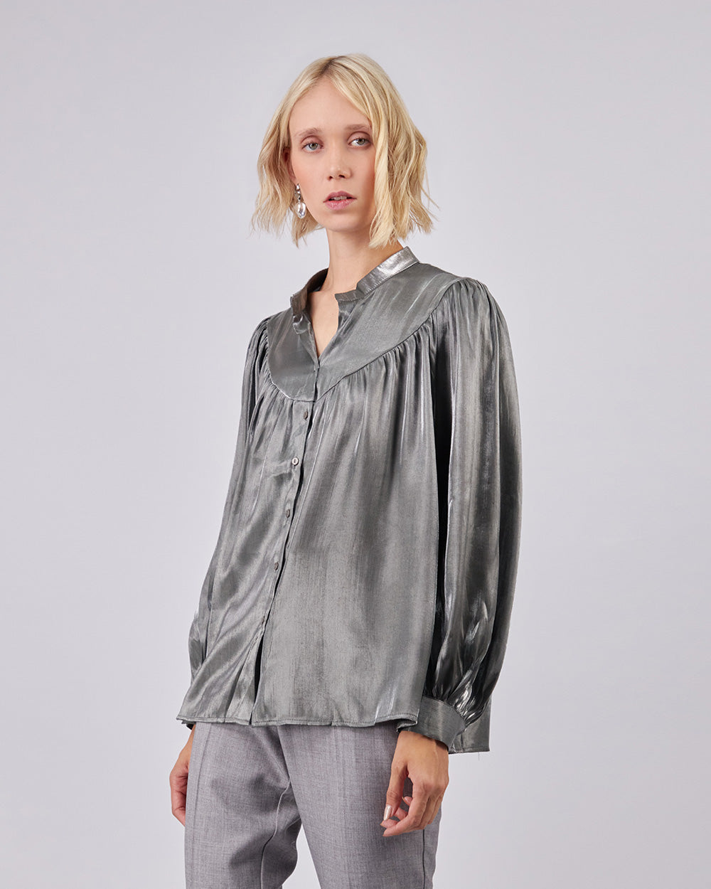 Iridescent Gray Shirt