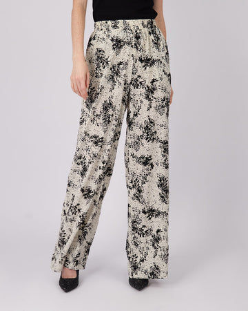 Cream Pant Floral Print