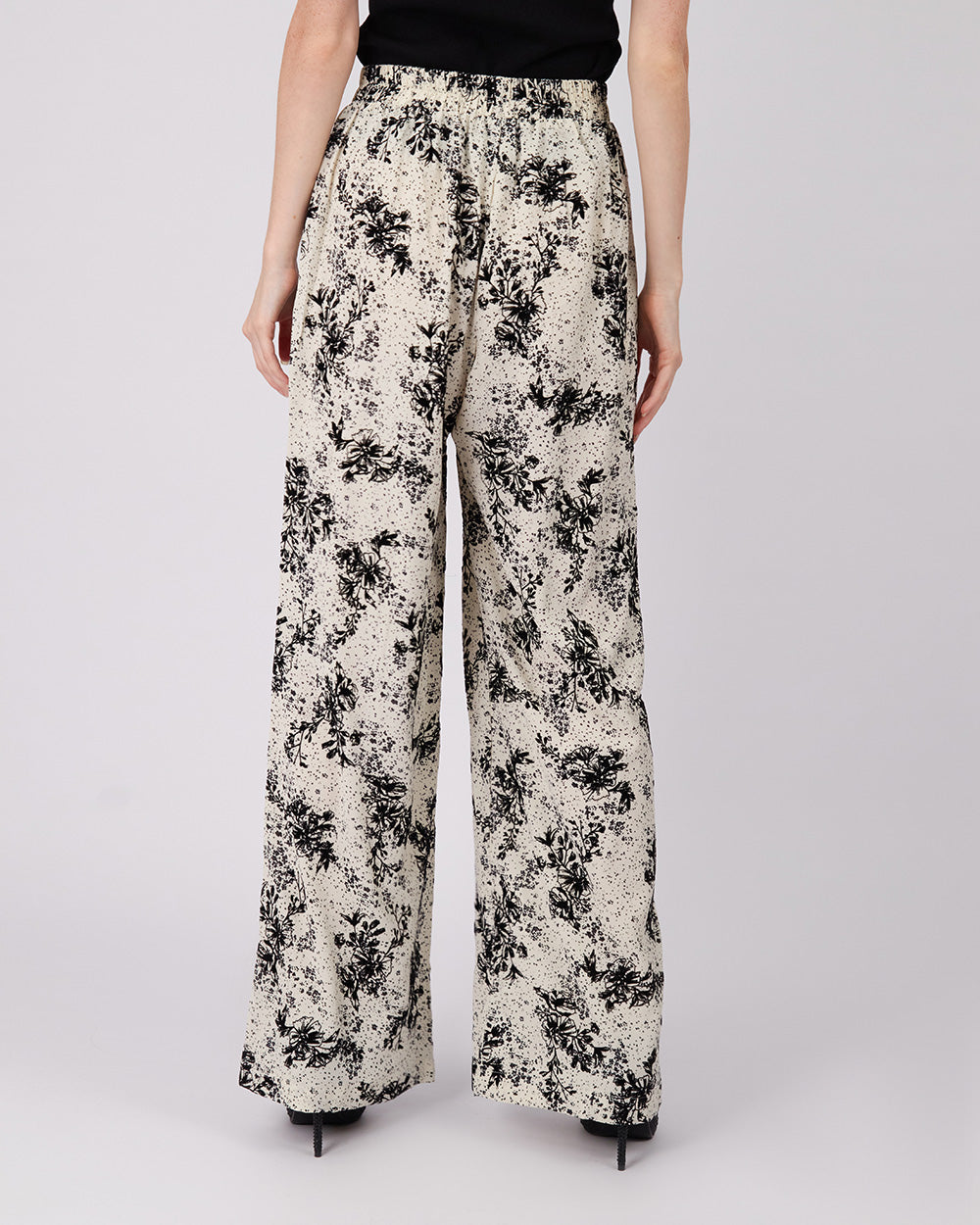 Cream Pant Floral Print