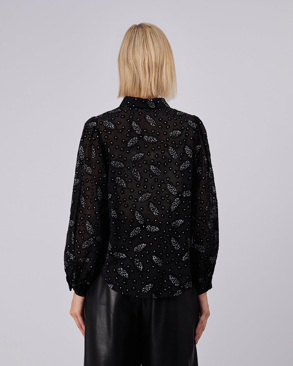 Black Rosette Shirt