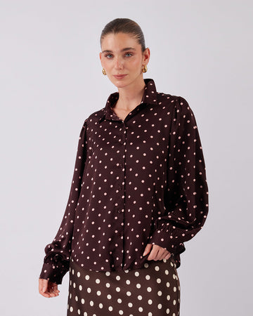 Chocolate Polka Dots Shirt