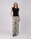Black Knitted Top Ribbed Sleeves