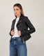 Black Biker Jacket With