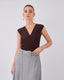 Brown Knitted Top