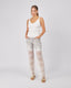 White Ribbed Knit Top