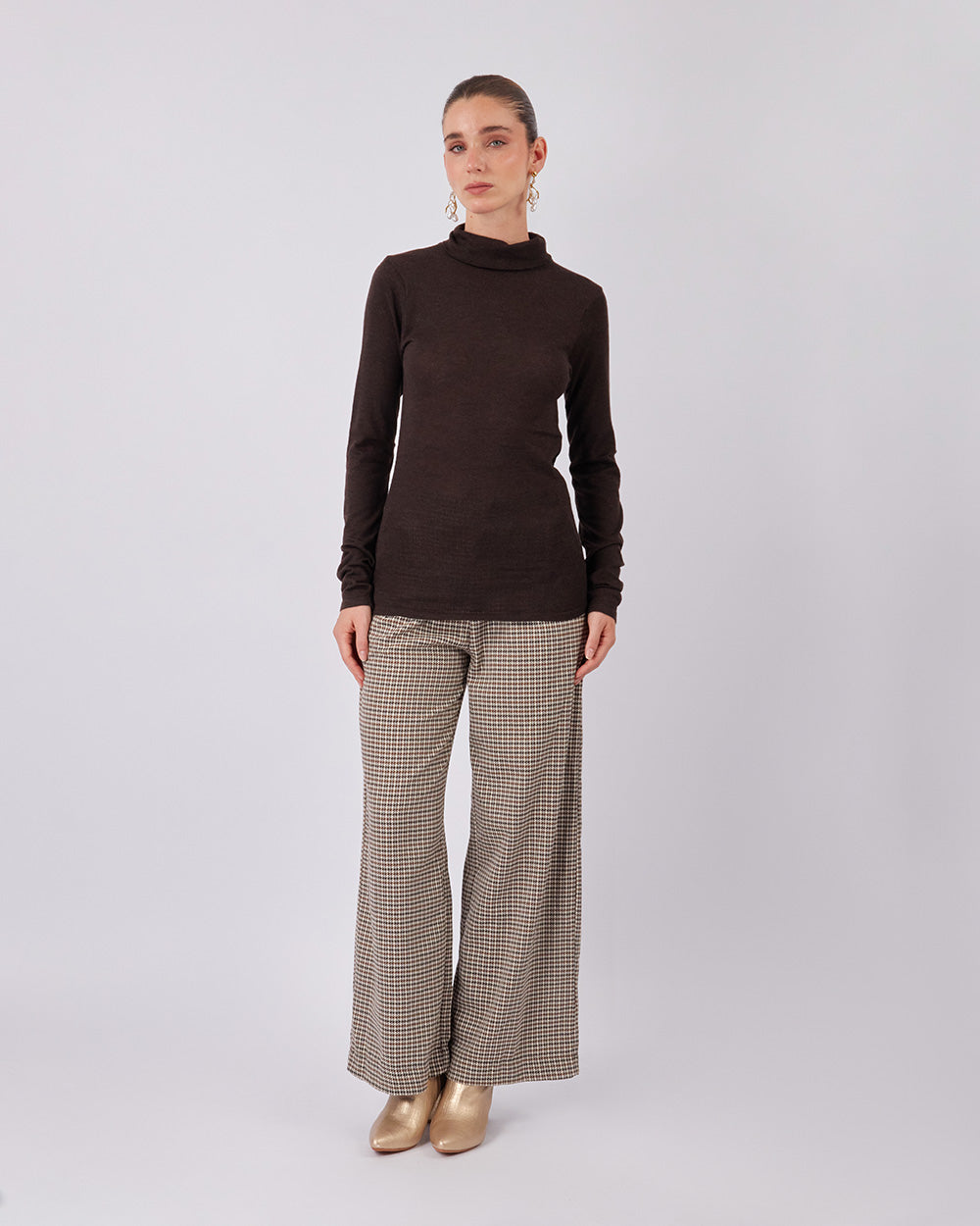 Brown Knitted Sweater