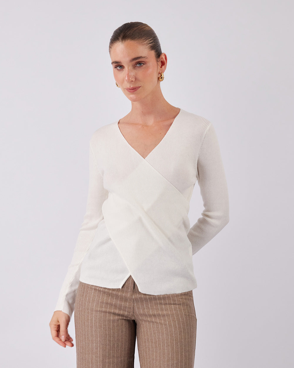 Pearl Cross-Stitch Sweater