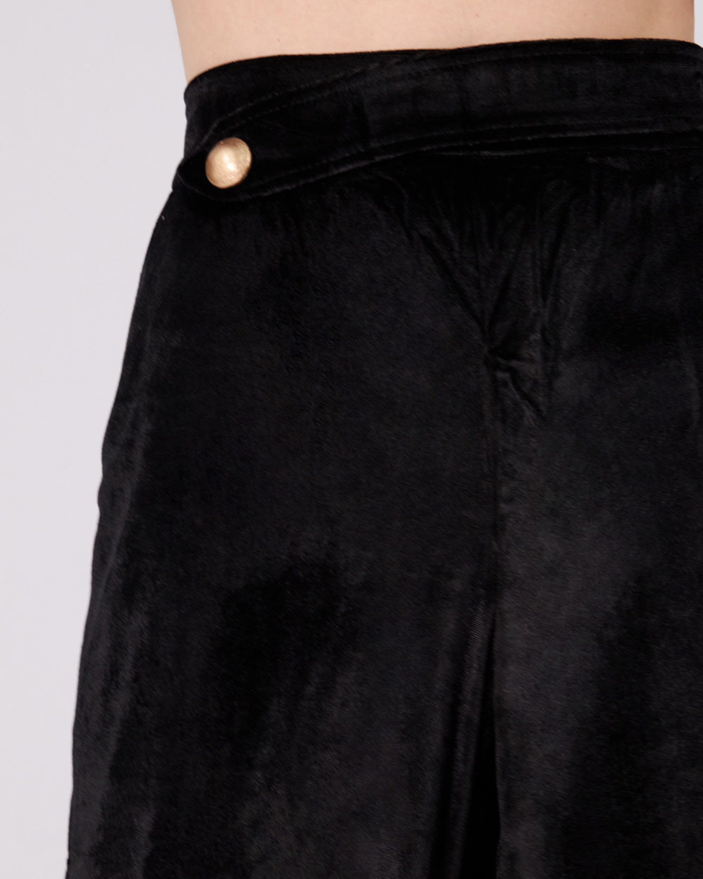 Black Velvet Trousers