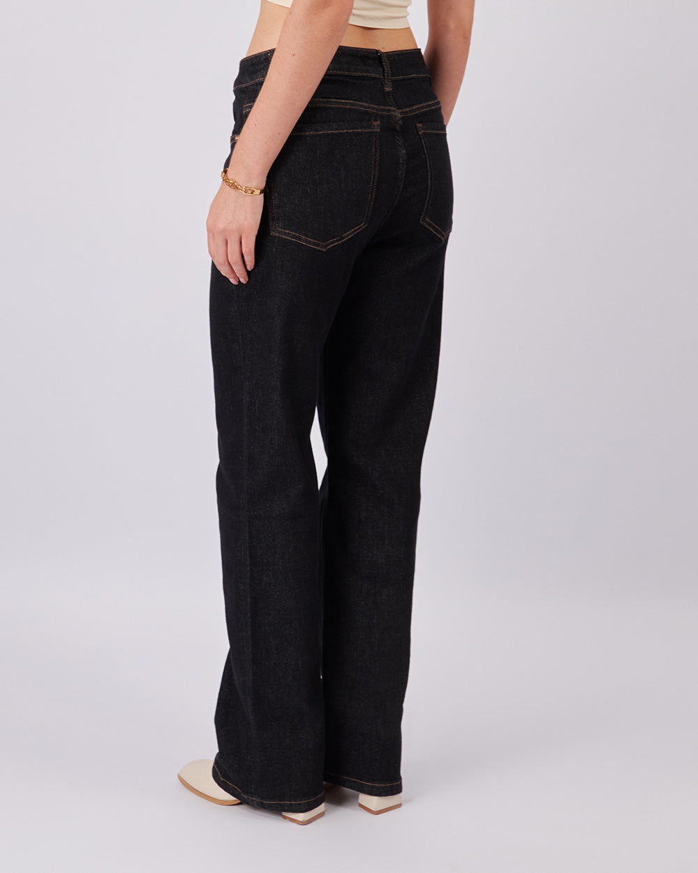 Blue Jeans With Fold