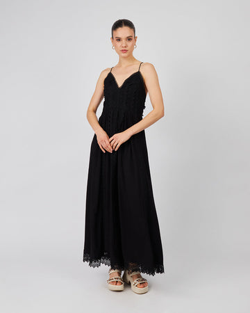 Black Dress Double Straps