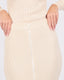 Sparkle Knitted Beige Long Skirt