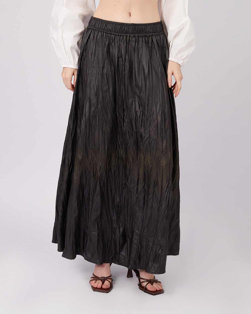 Burgundy Ribbed Skirt