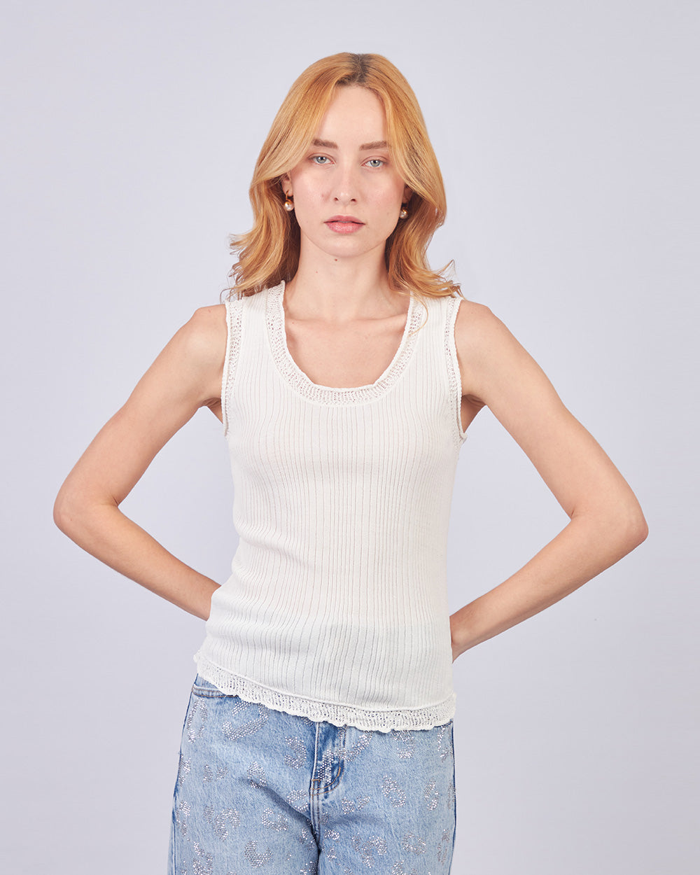 White Hana Top