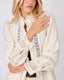 Cream Brocade Blouse