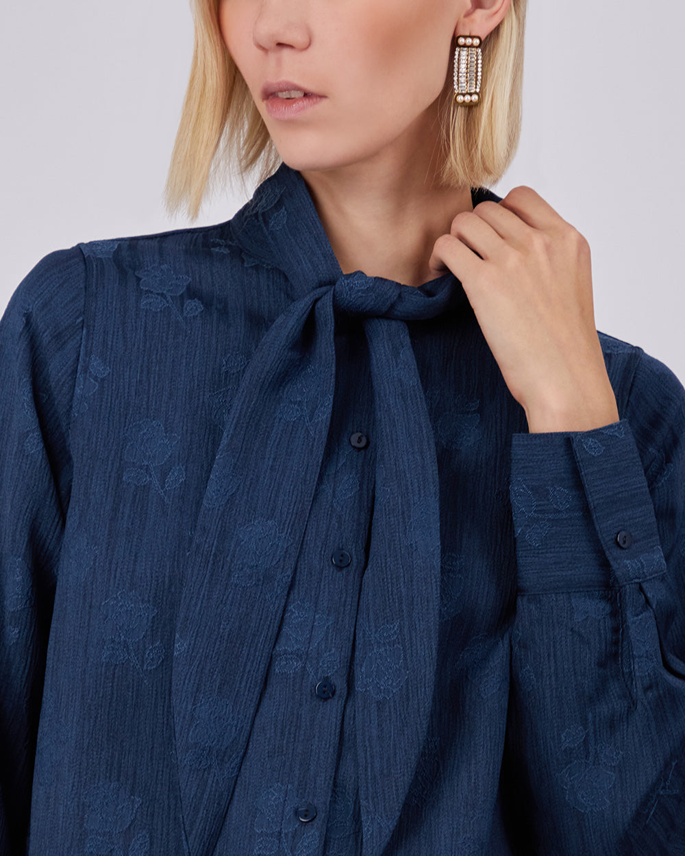Blue Victoria Blouse