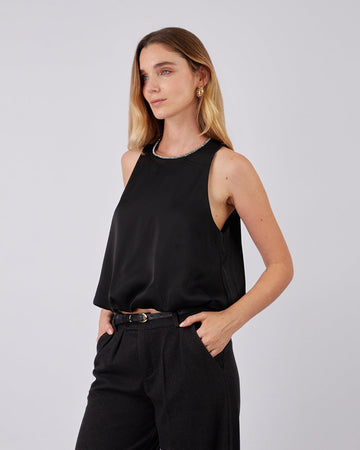 Top Negro Globo Sparkle