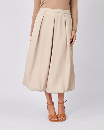Beige Balloon Skirt
