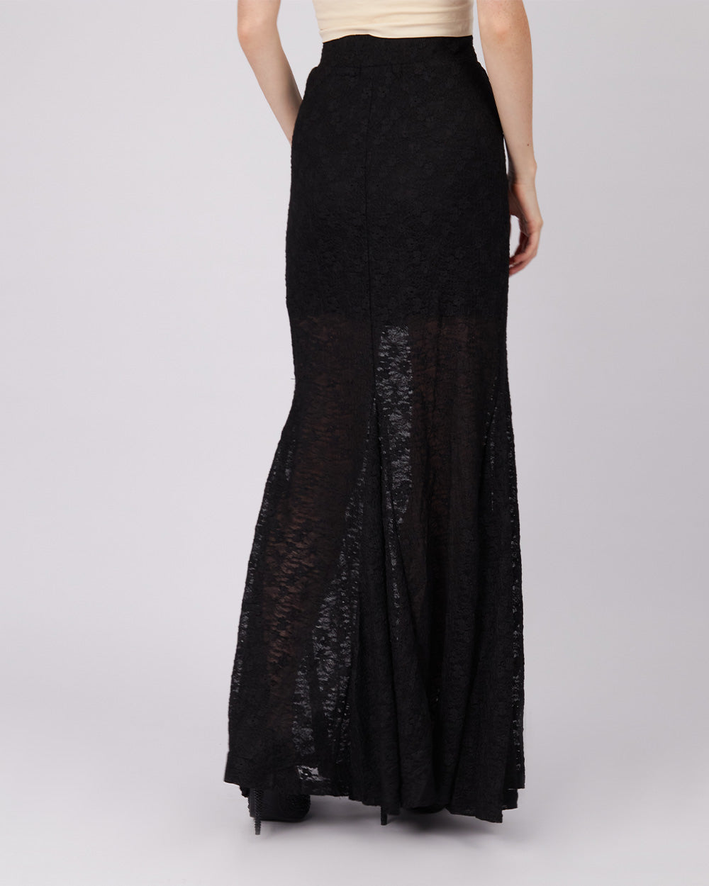 Black Lace Mermaid Skirt