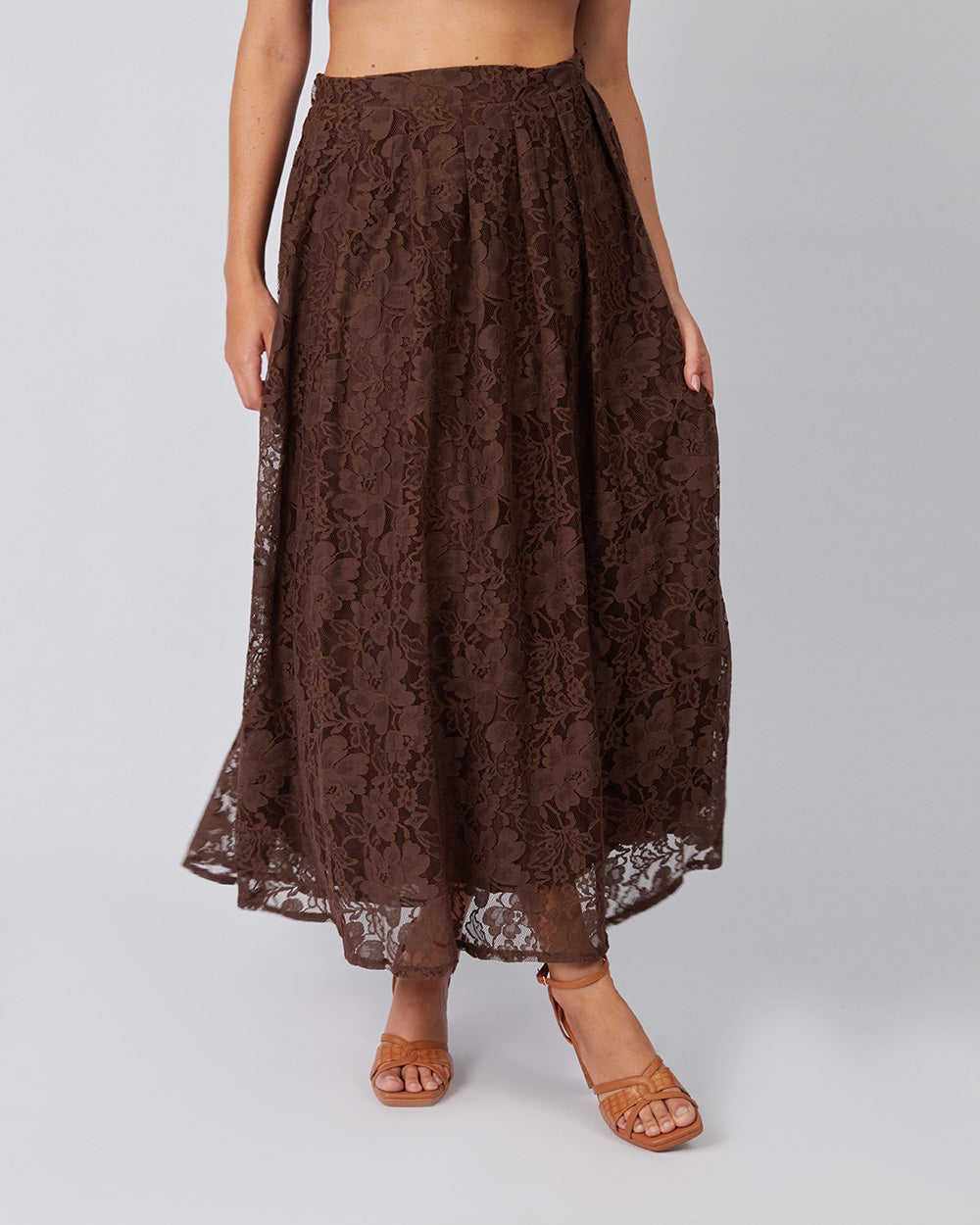 Brown Lace Skirt