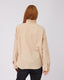 Beige Blouse Neru Collar