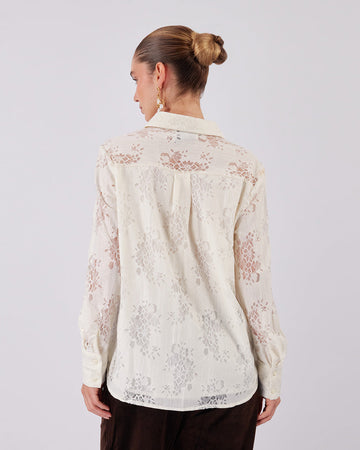 Pearl Lace Floral Shirt