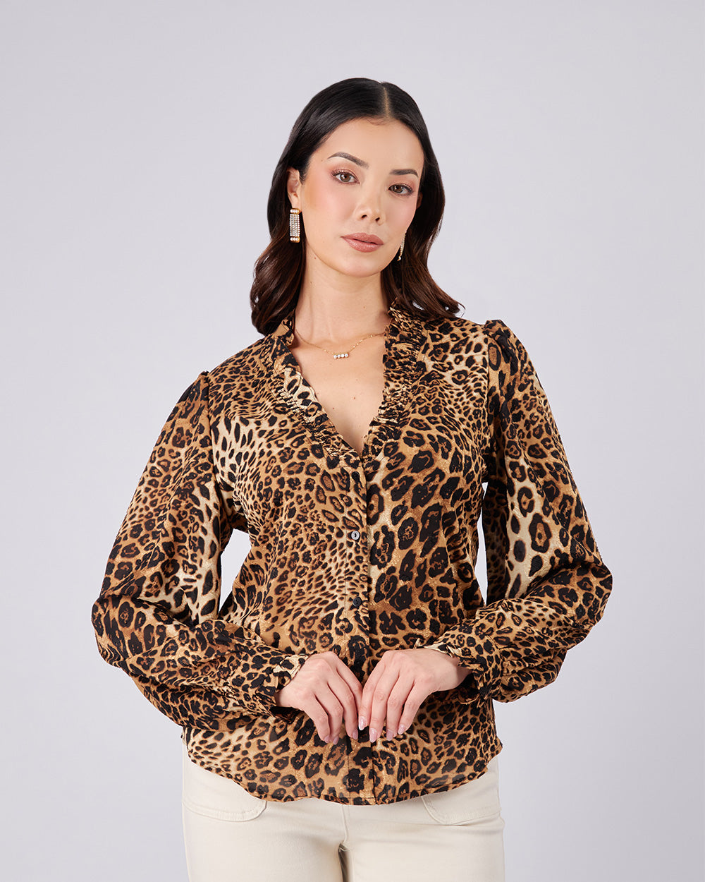 Animal Print Blouse