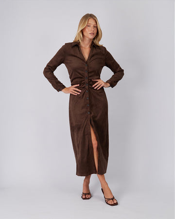Brown Shirt Dress
