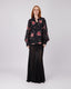 Black Shirt Pink Flowers