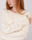 Cream Sweater Wavy Edges