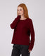 Burgundy Wave Sweater