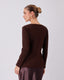 Chocolate Knitted Sweater