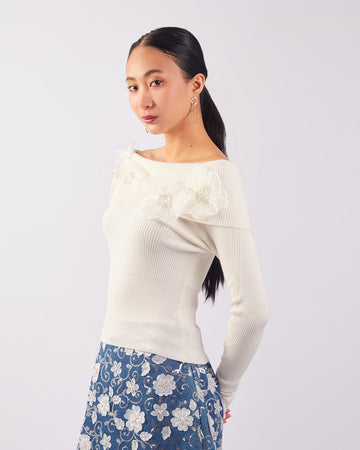 Ivory Dahlia Sweater