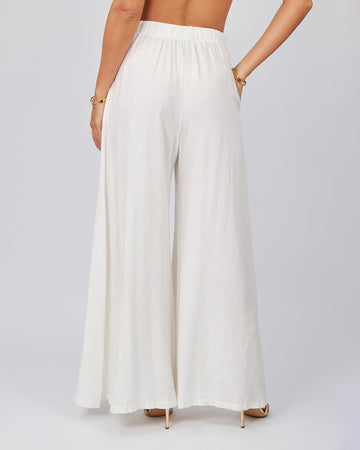 White Linen Trousers