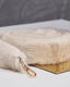 Beige Fur Bag Double Handle