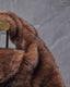 Brown Handbag Short Handle