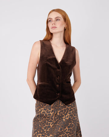 Chocolate Velvet Vest