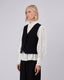 Black Tweed Vest