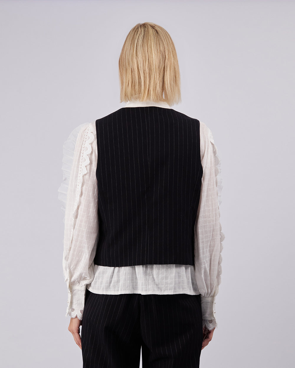 Black Tweed Vest