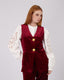 Burgundy Velvet Vest