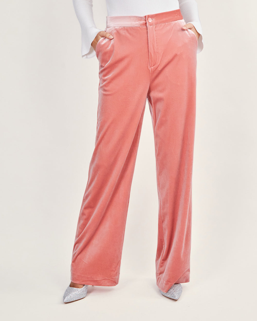 Melon velvet pants